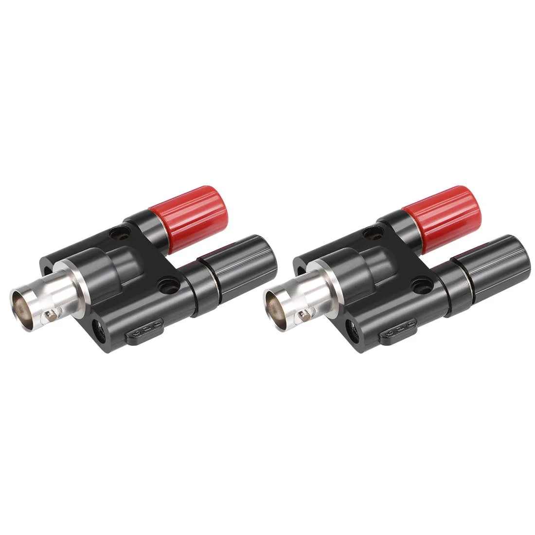 Unique-Bargains Unique-Bargains BNC Female to Dual 4mm Banana Female Jack Wire Cap Connector 2 Pcs — product photo