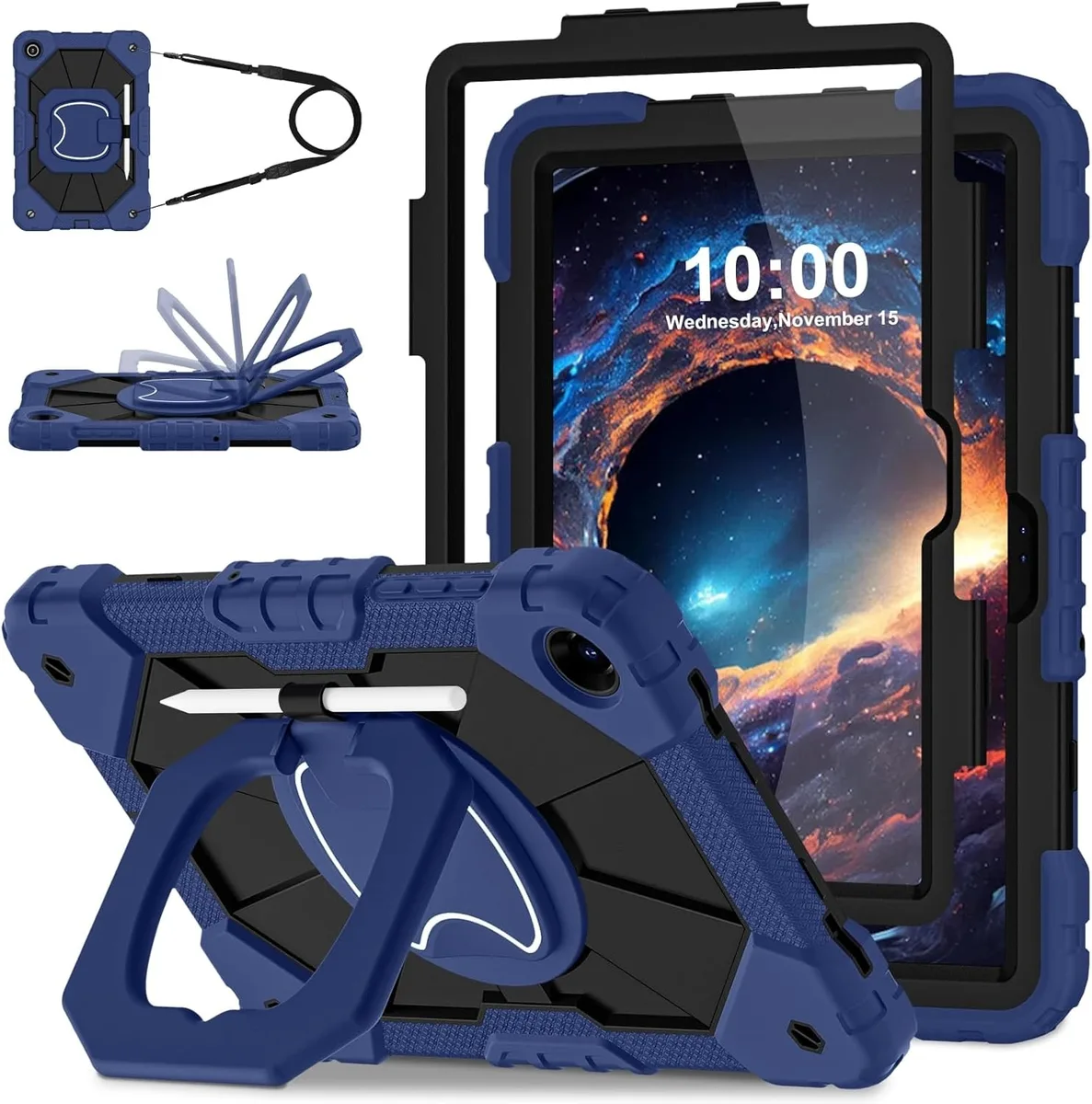 Leelbox Leelbox Galaxy Tab A11+/A9+ 11 Inch Case Navy Black — product photo