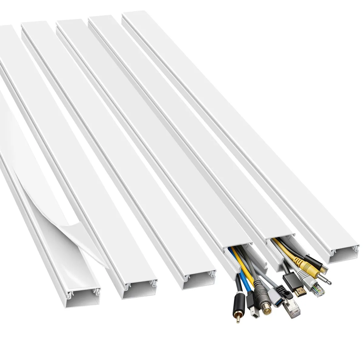  BeltandRoad Wall Cord Hider Kit 72in 6pc White — product photo