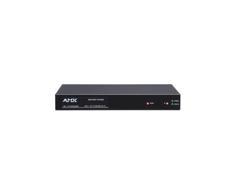 AMX AMX NMX-DEC-N1222A Decoder Card 1920x1200 32kHz 10ms Latency — product photo