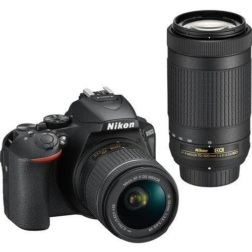 Nikon Inc Nikon D5600 24.2MP DSLR camera kit with 18-55mm and 70-300mm lenses — product photo