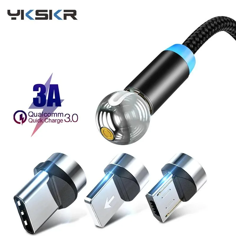 Hetai Tech Hetai Tech AM28 360° Rotate Magnetic USB Cable 1m 3.28ft — product photo
