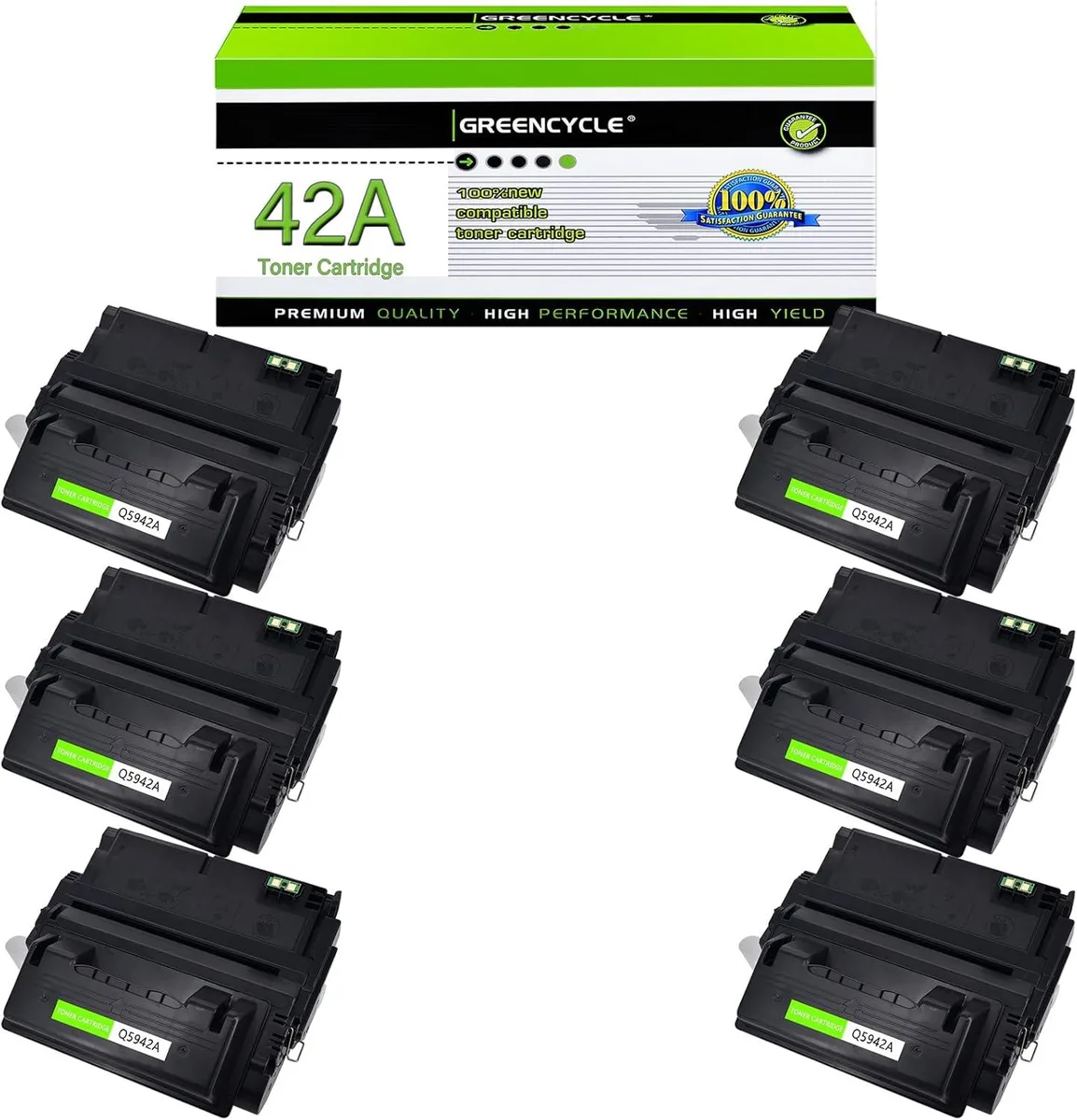 GREENCYCLE GREENCYCLE Q5942A toner cartridge 6-pack black 10000 pages — product photo