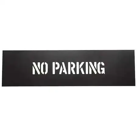 Value Brand Value Brand 1F122 Safety Stencil No Parking PVC Black 22 in — product photo