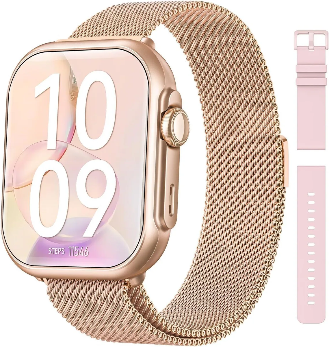 RUXINGX G62 Smart Watch Gold 1.85" 2 Bands — product photo
