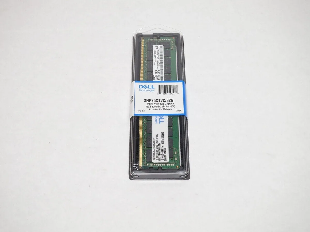 DELL DELL SNP75X1VC/32G-A 32GB DDR4-3200 ECC RDIMM server RAM — product photo