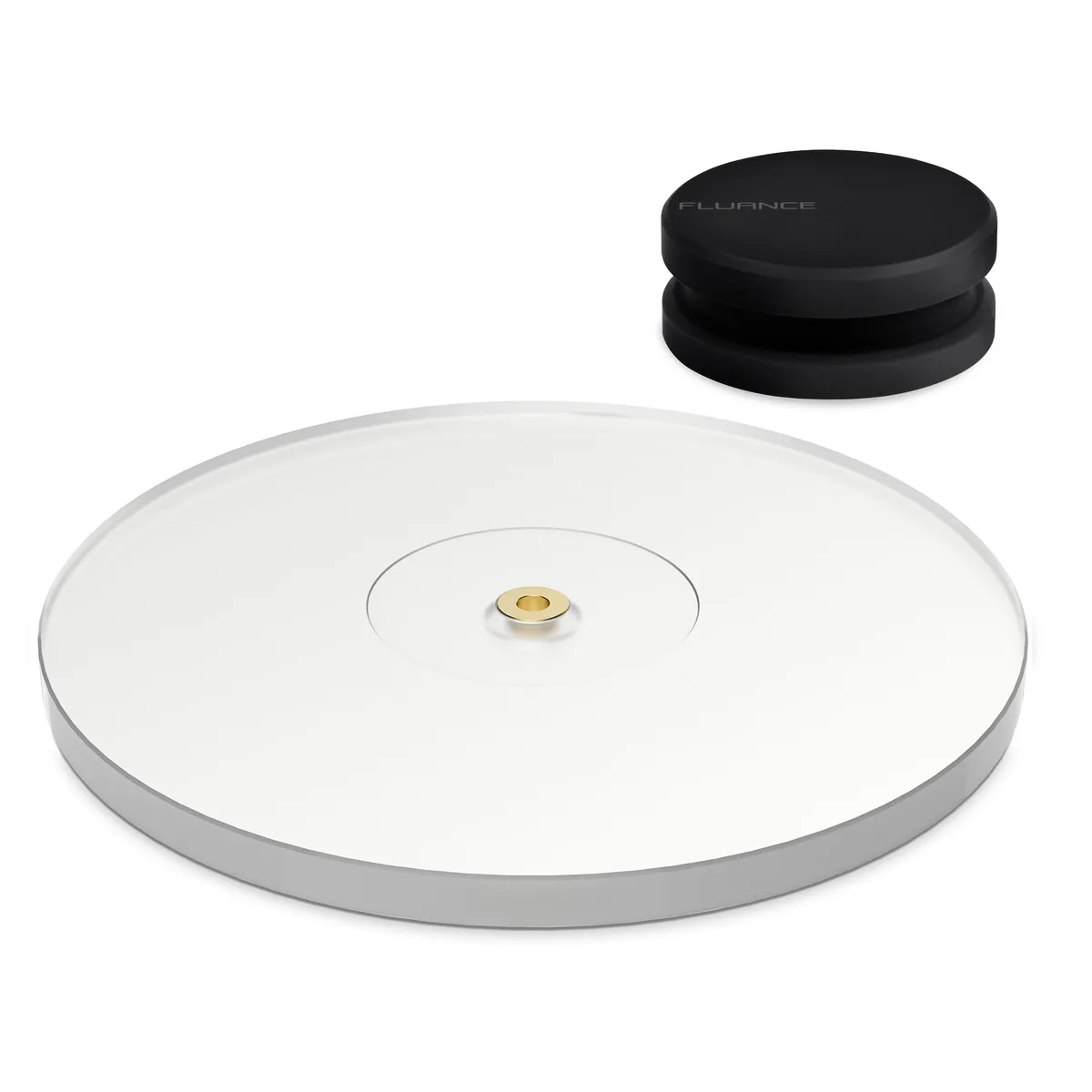 Fluance Fluance AP03RW03 Acrylic Platter &amp; 760g Weight for RT82/83/84/85 — product photo