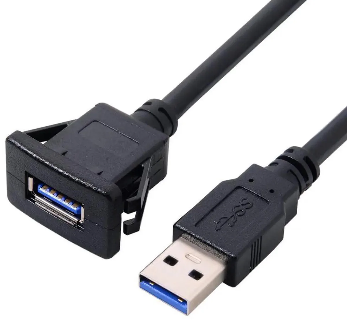 SMUGDESK SMUGDESK USB 3.0 Flush Mount Male to Female Extension Cable 1.0m — product photo