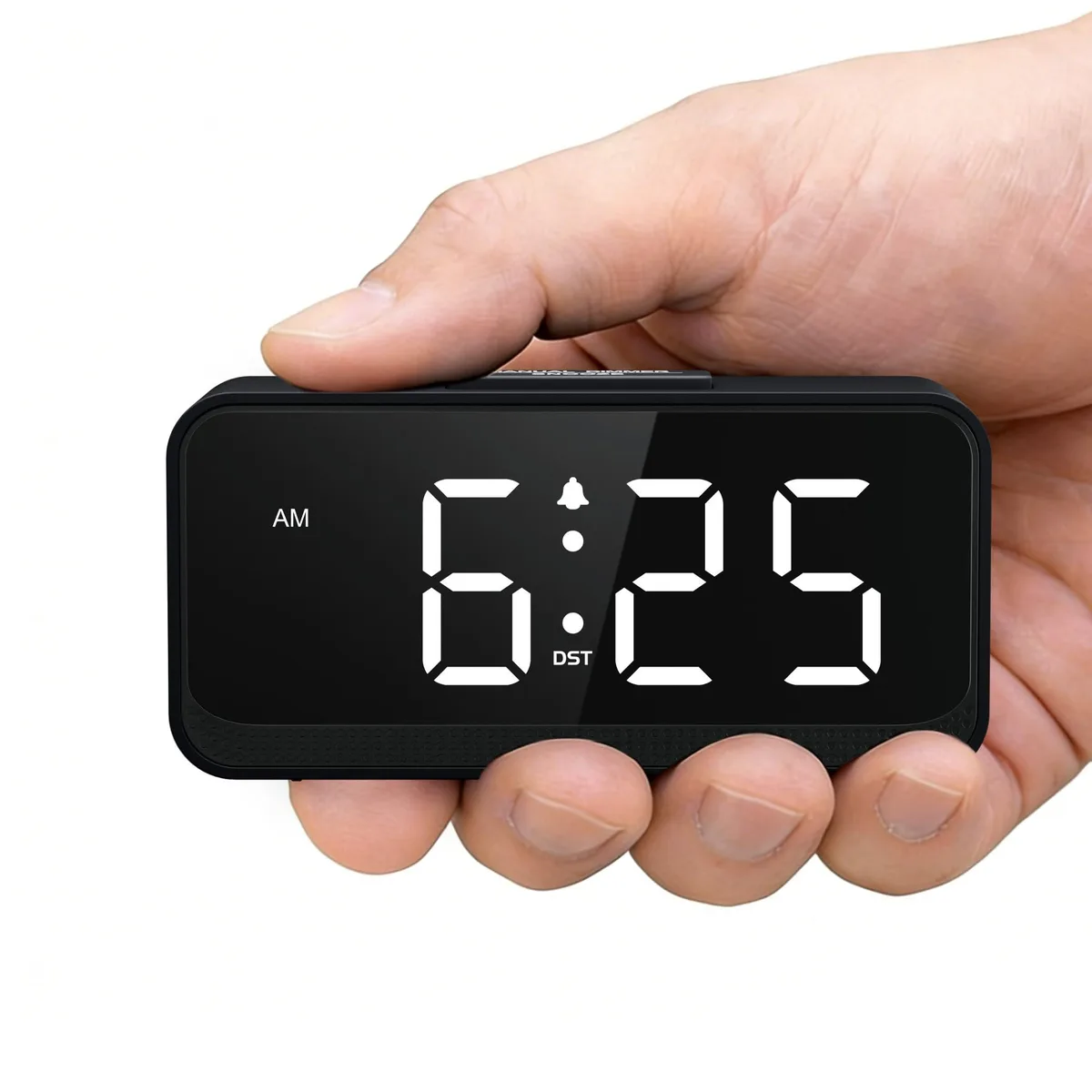 Emerson T02-1 Battery Alarm Clock White 4.88×2.32×1.22 in — product photo
