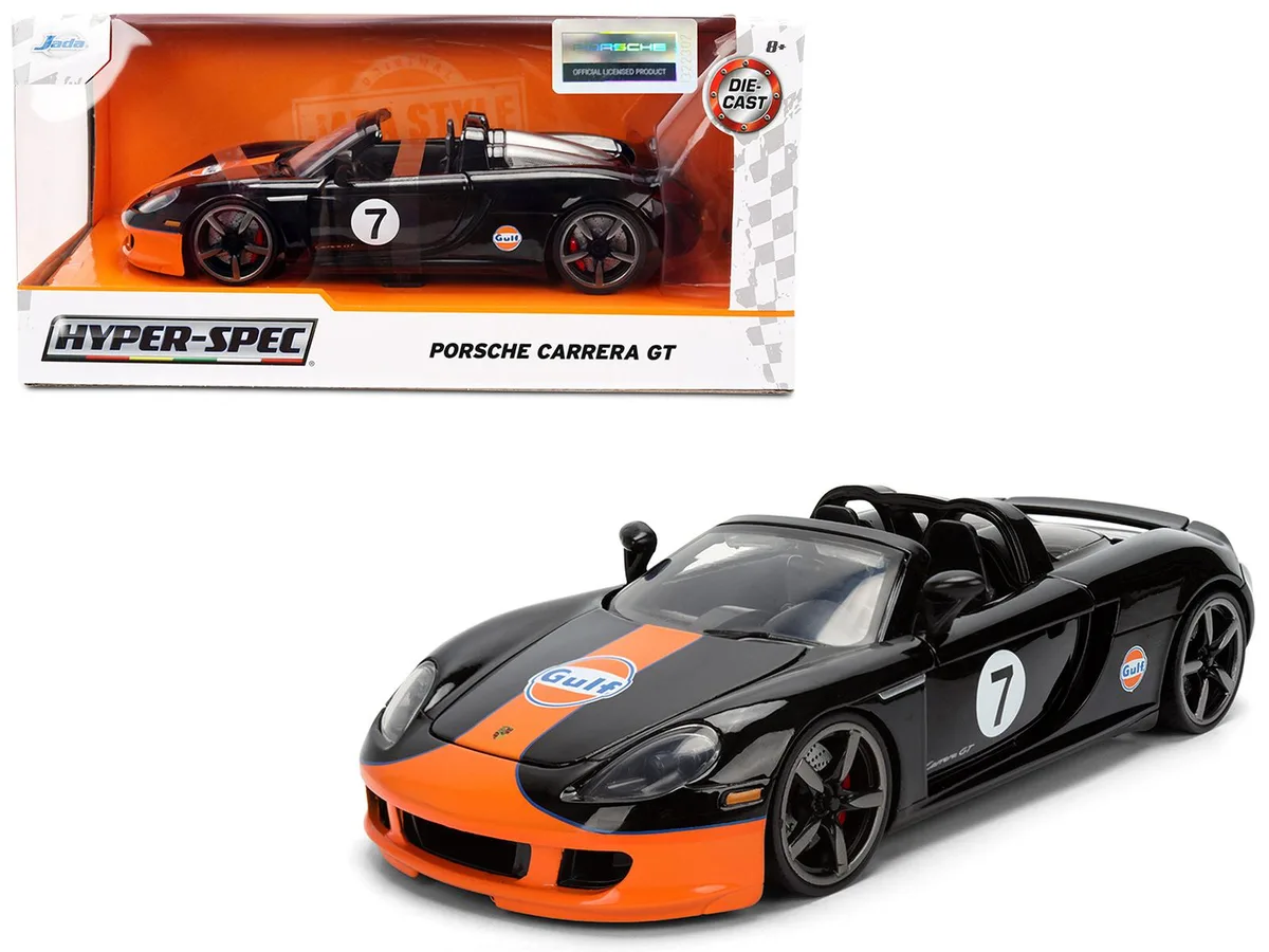 Jada Jada Porsche Carrera GT Convertible #7 Gulf Oil 1/24 Diecast Hobby Collectible — product photo