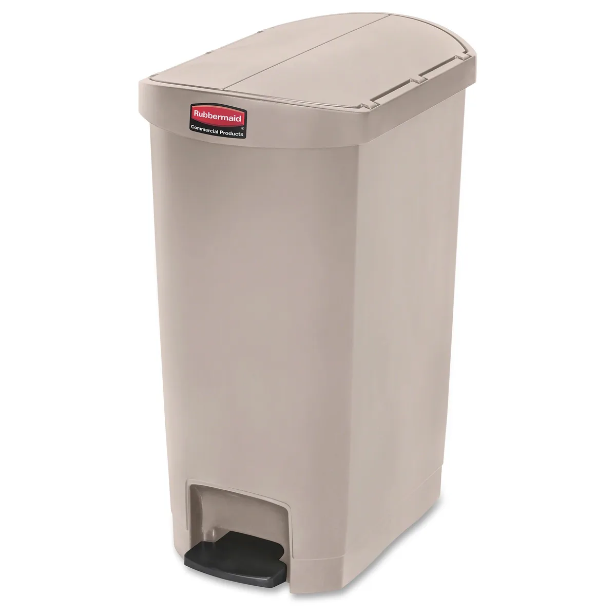 Rubbermaid Commercial Rubbermaid Commercial 1883459 Slim Jim Step-On Container 13 gal Beige — product photo
