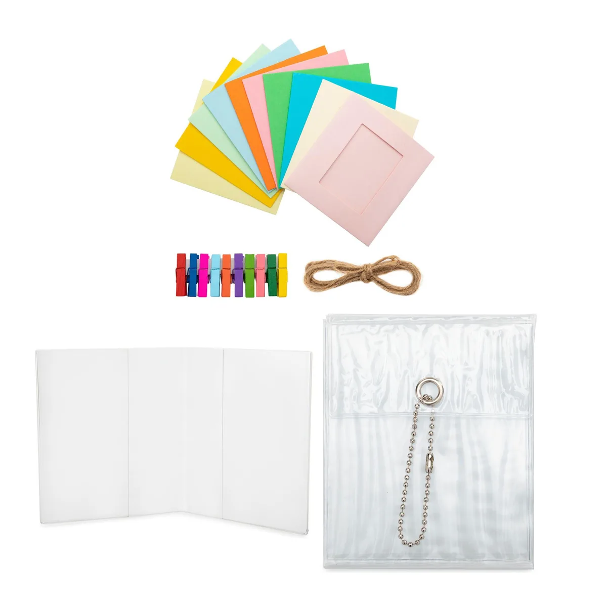 Focus Camera Focus Camera Polaroid Accessory Bundle with Transparent Hanging Album, V Frame &amp; Paper Frame — product photo
