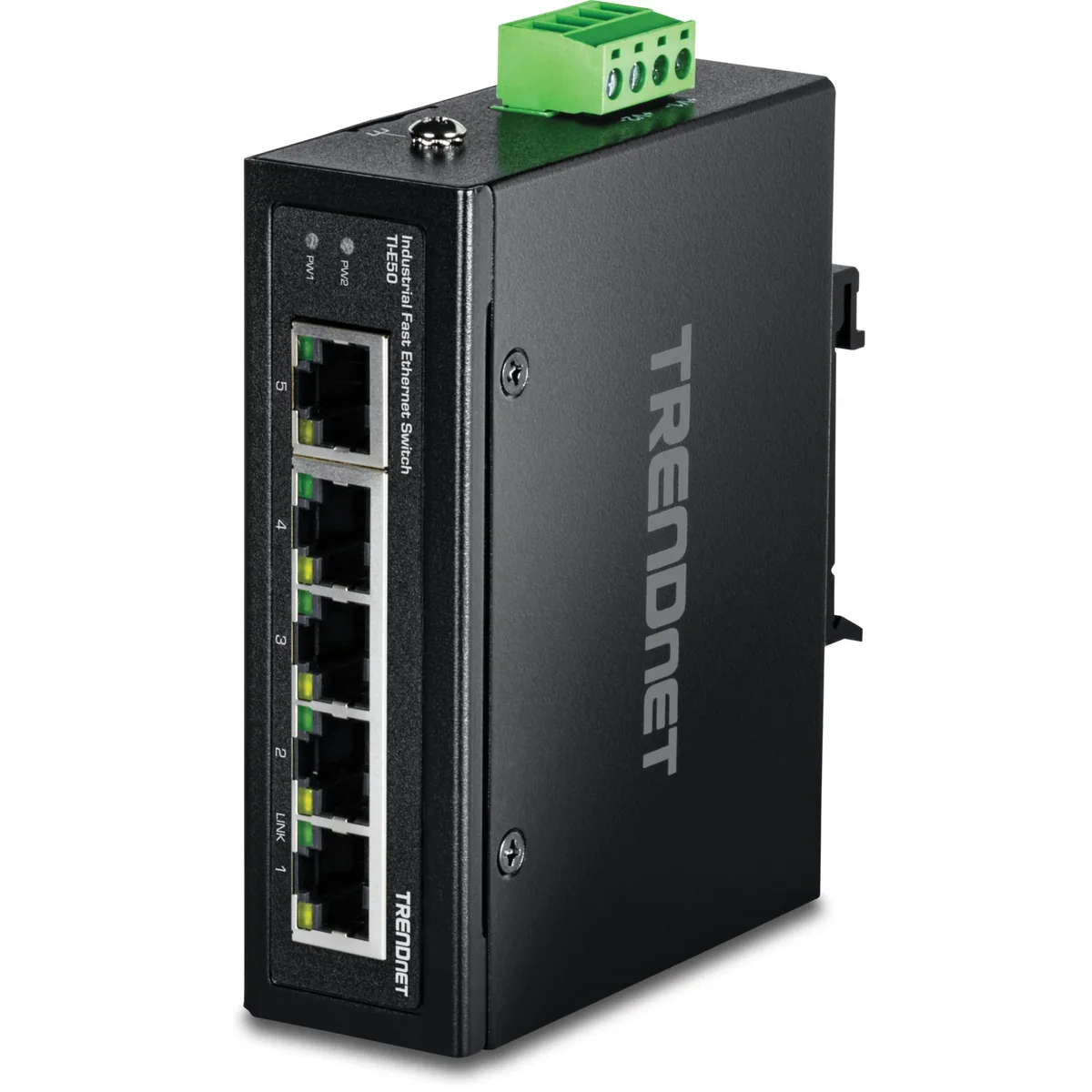  TRENDnet TI-E50 5-Port Industrial Fast Ethernet Switch — product photo