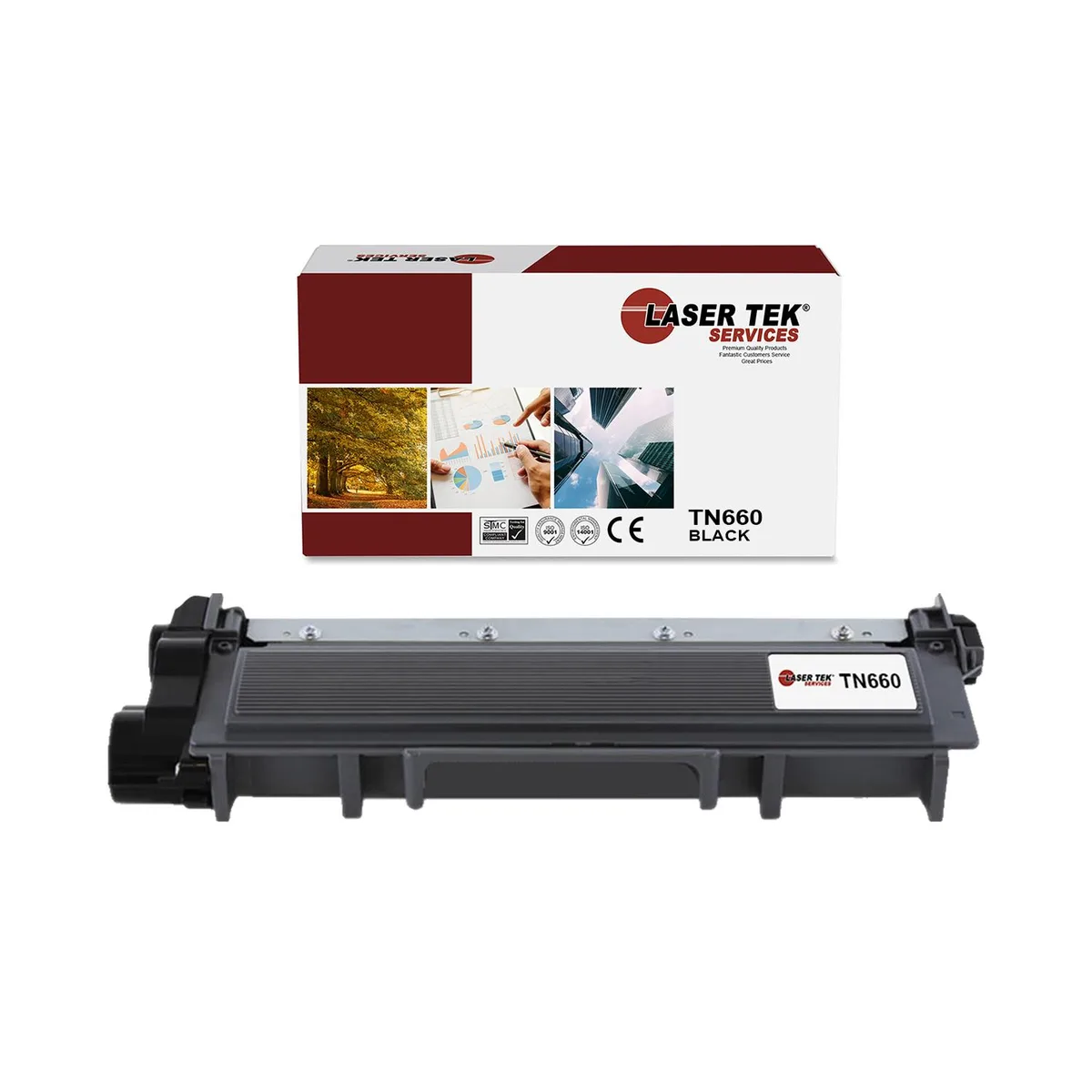 Laser Tek Services Laser Tek Services TN-660 Compatible Black Toner Cartridge — product photo