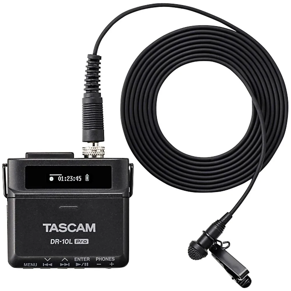 TASCAM TASCAM DR-10L Pro 32-bit Float Recorder Lavalier Microphone — product photo