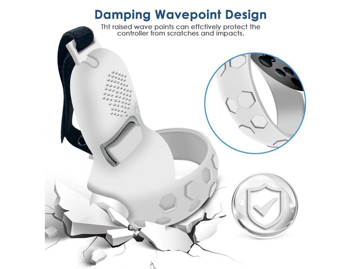 BONAEVER BONAEVER VR Silicone Controller Grips with Anti-Lost Strap for Oculus Quest 2 — product photo