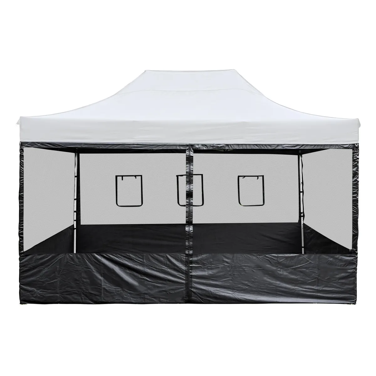 Yescom USA, Inc. Yescom USA, Inc. 4 Half Mesh Sidewalls 15x10 Ft Pop Up Canopy Tent w/ Window — product photo