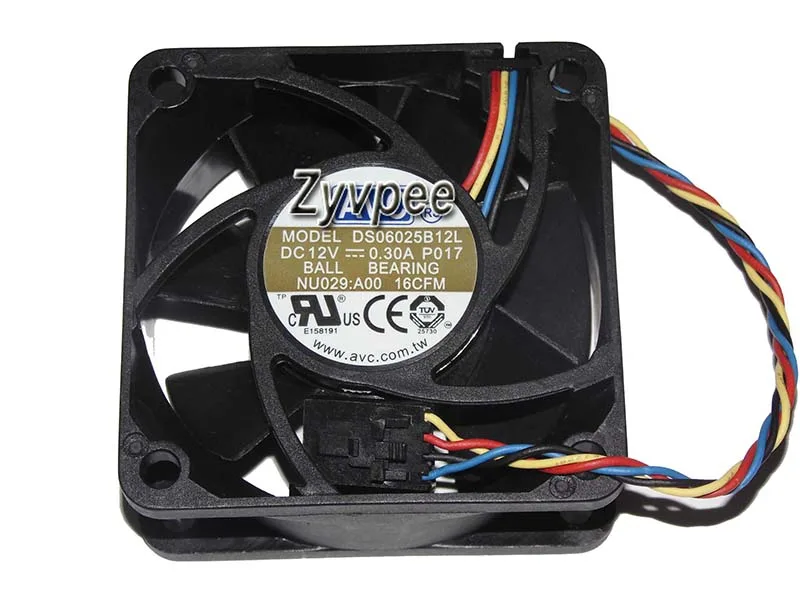 Zyvpee Zyvpee DS06025B12L 60mm 25mm 4-pin PWM case fan — product photo