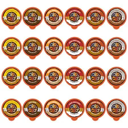 Box of 24 single-serve coffee pods in assorted flavours