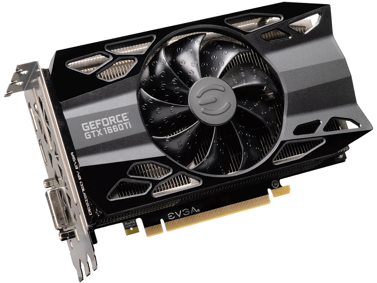 EVGA EVGA GeForce GTX 1660 Ti XC Black 06G-P4-1261-KR 6GB GDDR6 graphics card — product photo