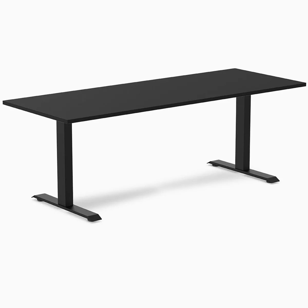 Desky Desky Zero Laminate Office Desk Black 59 x 29.5 in Matte Black — product photo