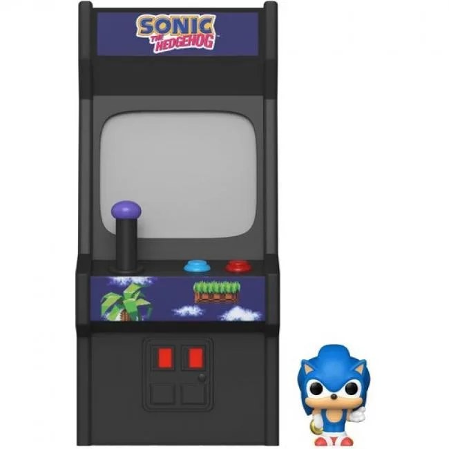 Funko Bitty POP Sonic starter bundle with four mini figures, ride vehicle, and arcade display case