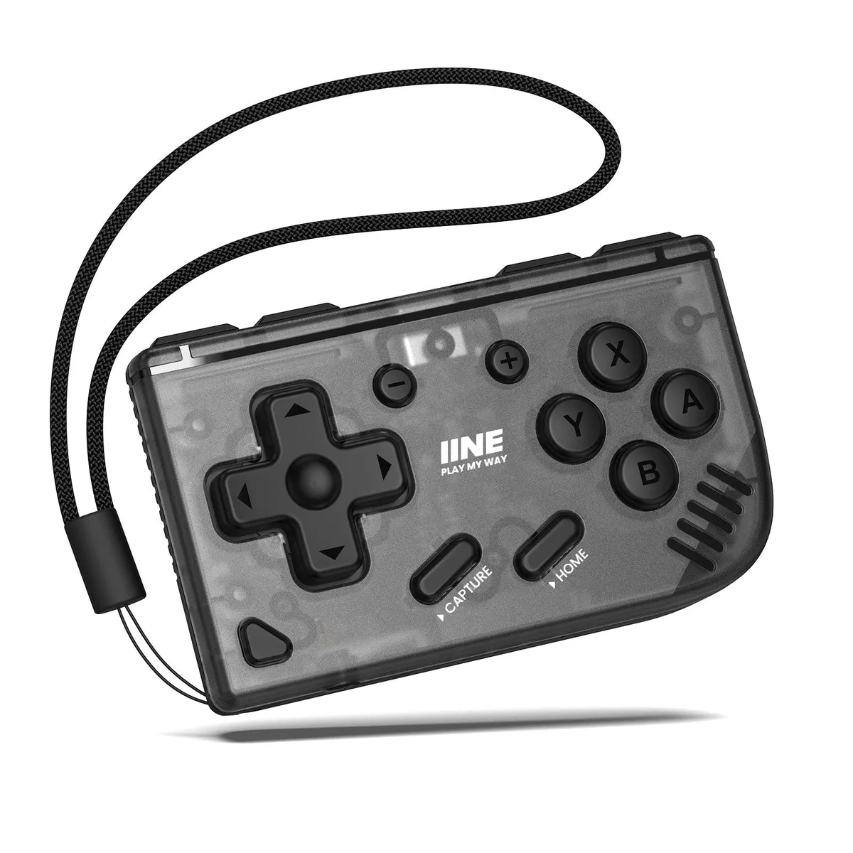 IINE Mini Retro Wireless Game Controller Black 35g 16h Turbo — product photo