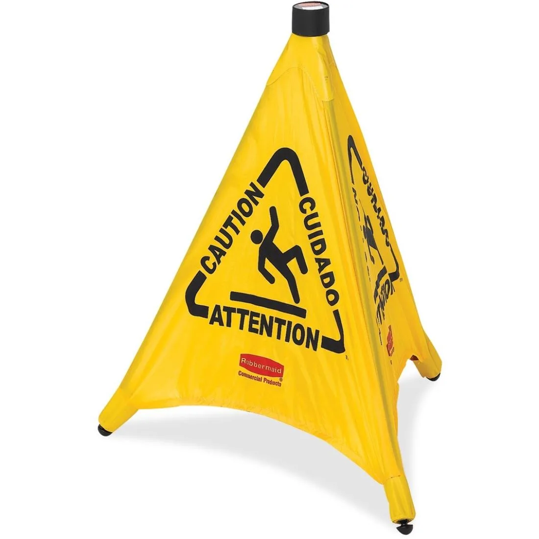 Rubbermaid Rubbermaid 9S0000YWCT Multi-Lingual Caution Sign 30" Yellow 12/Carton — product photo