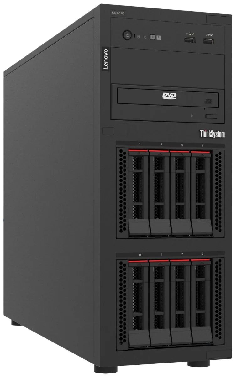 Lenovo Lenovo 7DCEA01WNA rack server E-2488 8C 3.2GHz 90W 1x16GB RAID 5350-8i — product photo