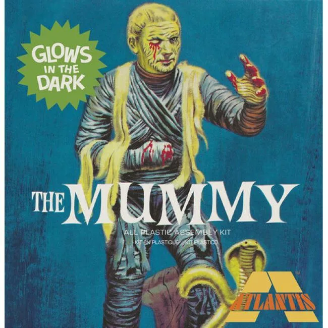 Atlantis Atlantis The Mummy Glow in the Dark 1:18 Scale Model Kit — product photo