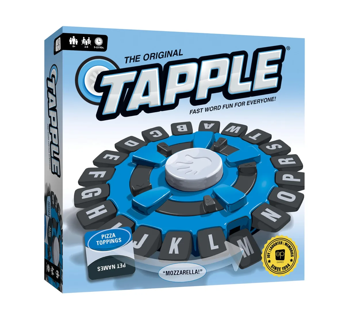 The Original TAPPLE Fast-Paced Word Game 36 Cards 144 Categories Ages 8+ 2-8 Players — product photo