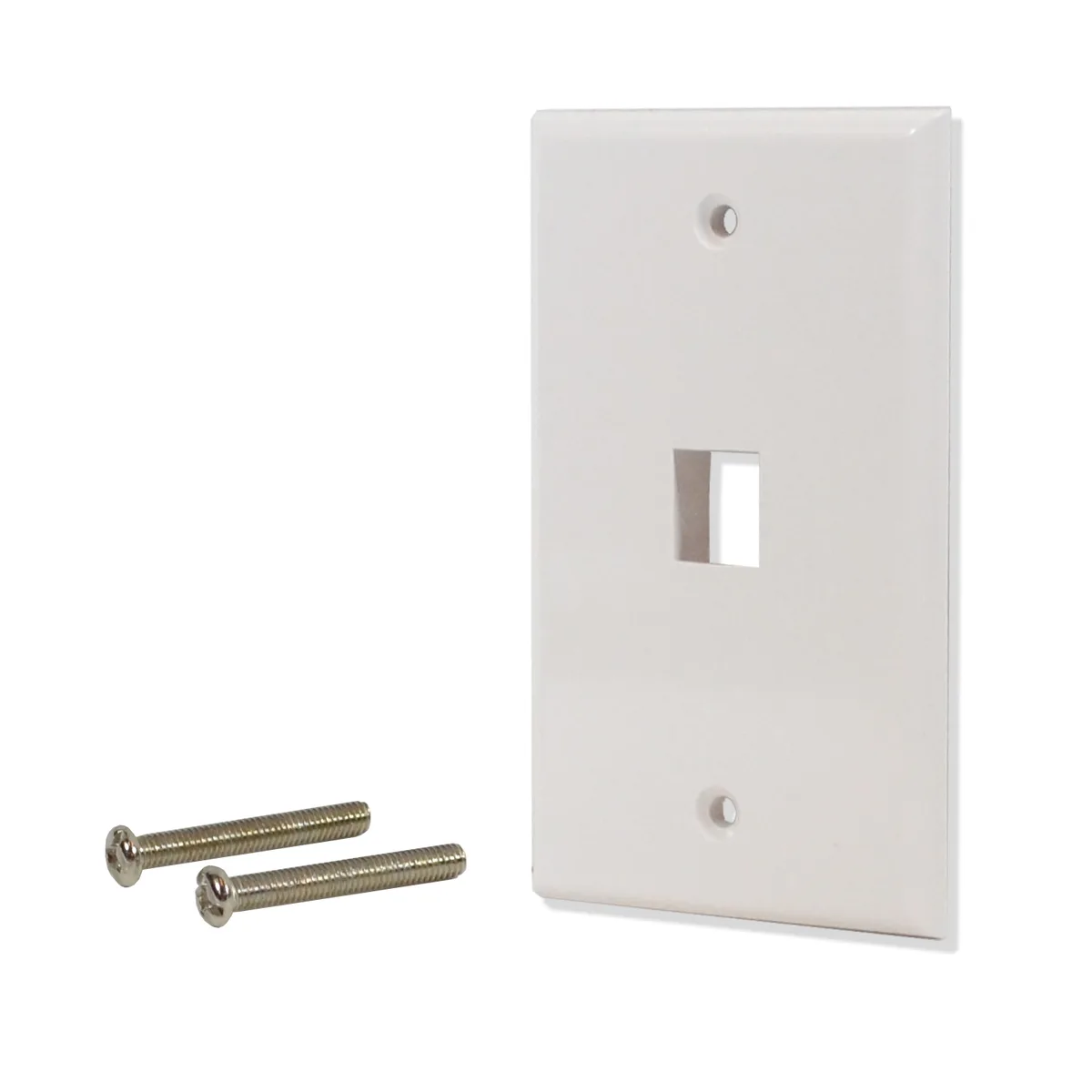 Logico Logico 1 Port Keystone Wall Plate White 50 Pack — product photo