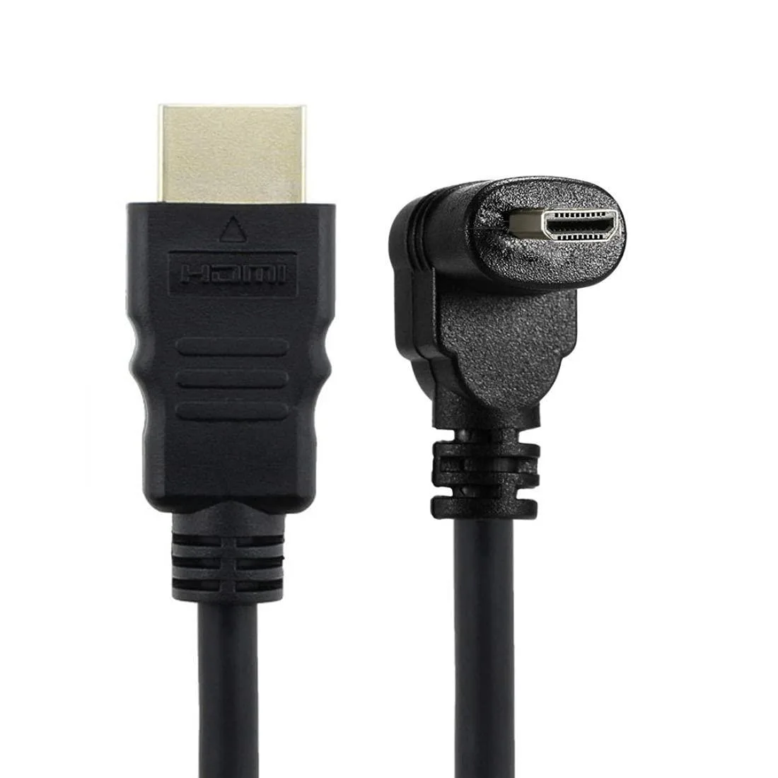LORDWORLD LORDWORLD Micro HDMI to HDMI Down Angled 90 Degree Cable 50cm — product photo