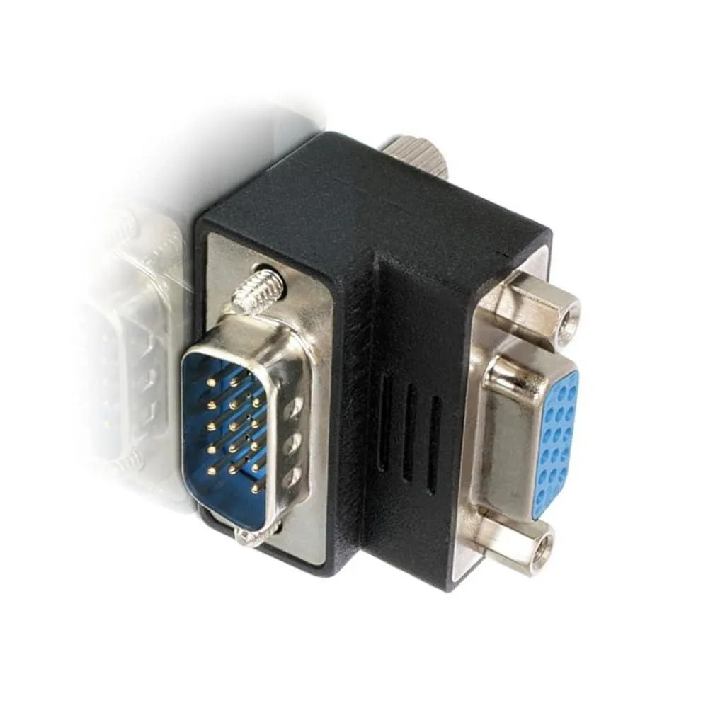 Fervit Fervit HDB15Pin VGA RGB 15Pin 90° Angled Adapter 2pcs — product photo