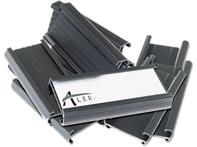 Alera Alera SW59ST Wire Shelving Shelf Tag Gray 10/Pack — product photo