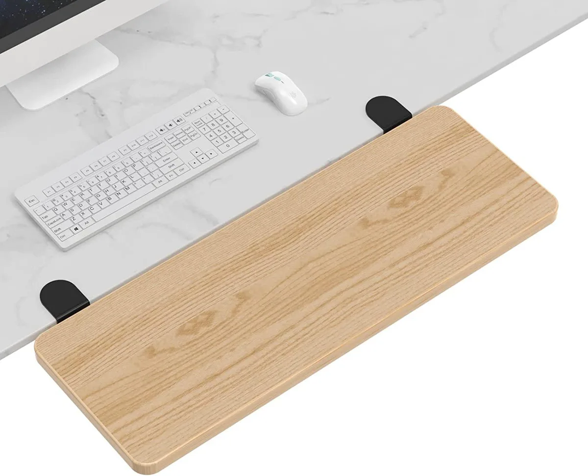 BFKK BFKK Desk Extender Tray 25.2" x 9.5" Maple — product photo
