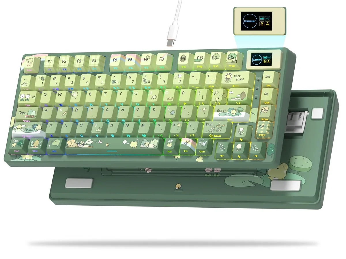 Womier Womier SK80 75% Gaming Keyboard Frog Green — product photo