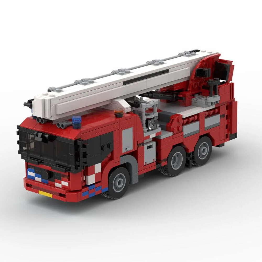 ZITIANYOUBUILD ZITIANYOUBUILD MOC-55291 Fire Truck Aerial Platform 864 Parts — product photo