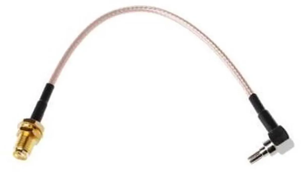 SMUGDESK SMUGDESK SMA Female to Right-Angle CRC9 RG316 Coaxial RF Cable 15cm 90° — product photo