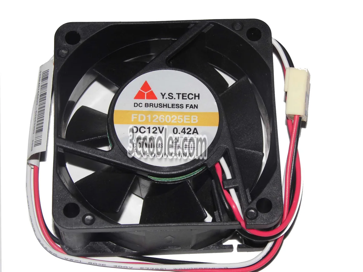 SunnyStar Co., Ltd SunnyStar Co., Ltd FD126025EB 60mm 12V 0.42A 3 Pin CPU cooler — product photo