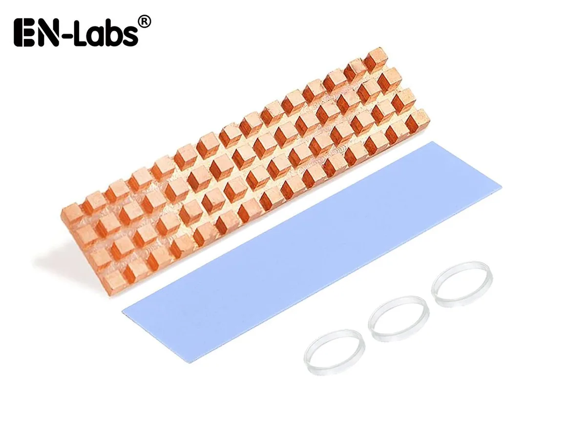 EN-Labs EN-Labs M.2 2280 Pure Copper Heatsink 70x20x4.0mm diy cooling — product photo