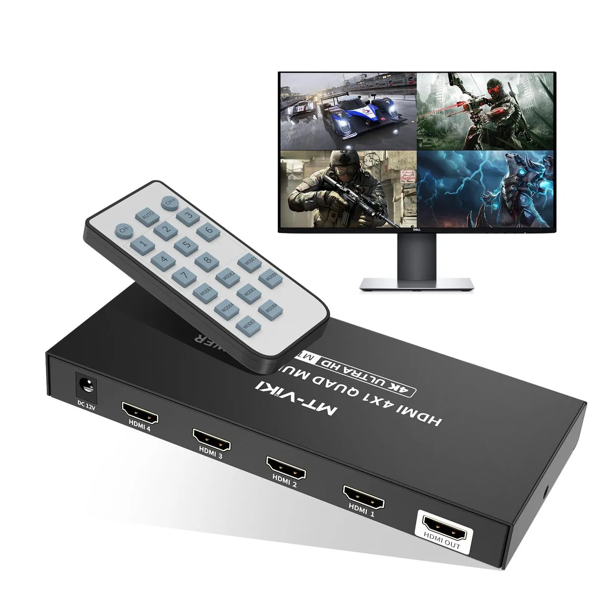 Vszerda Vszerda MT-SW041C 4K@30Hz 4x1 HDMI multiviewer — product photo