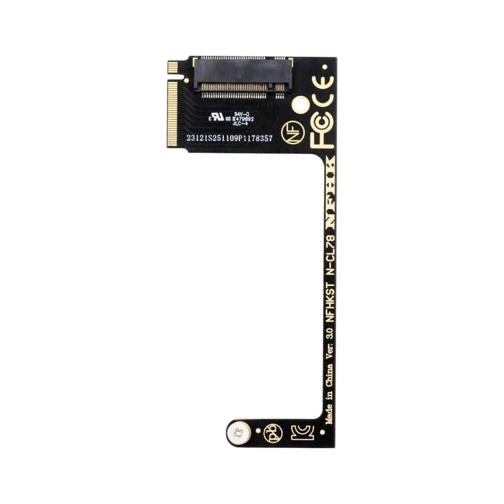 LORDWORLD LORDWORLD 22x30mm NVME M-Key to 22x80mm Angled Extension Adapter for MSI CLAW8 AI+ CLAW7 — product photo