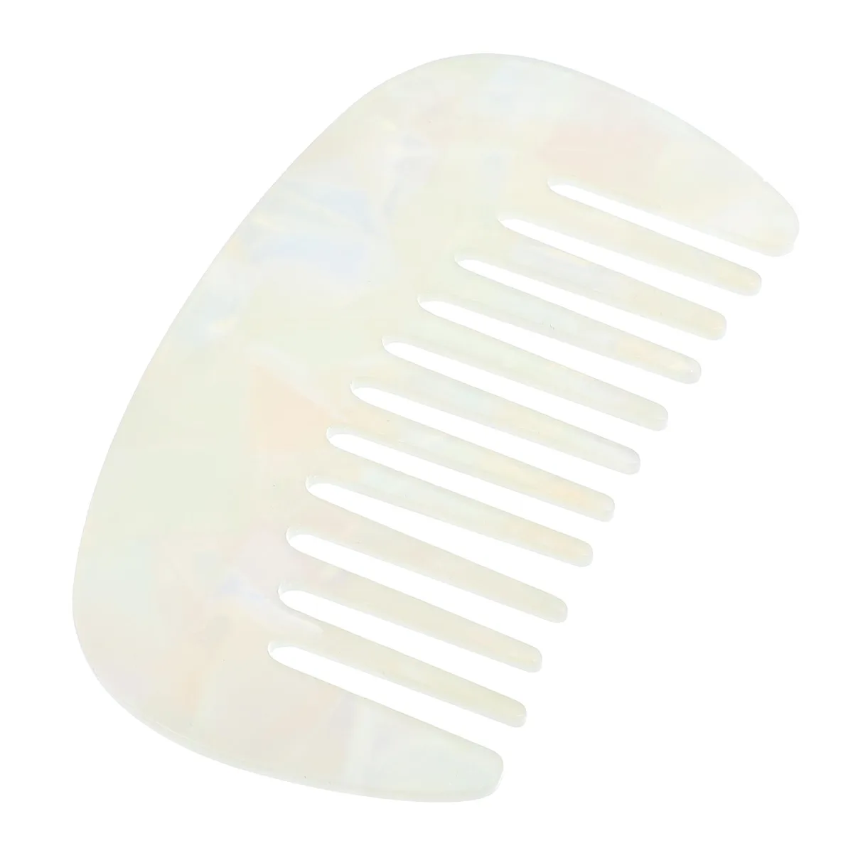 Unique-Bargains Unique-Bargains Wide Tooth Comb Anti-Static White 10x5.6cm — product photo