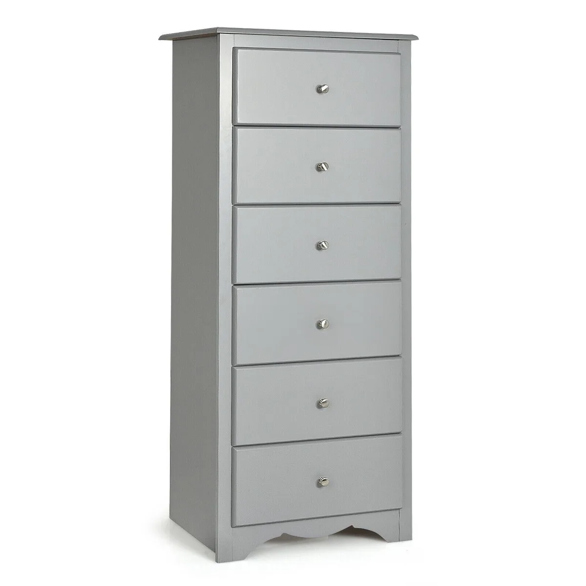 SlickBlue SlickBlue 6-Drawer Chest Dresser Gray 23.5" x 16" x 53.5 — product photo