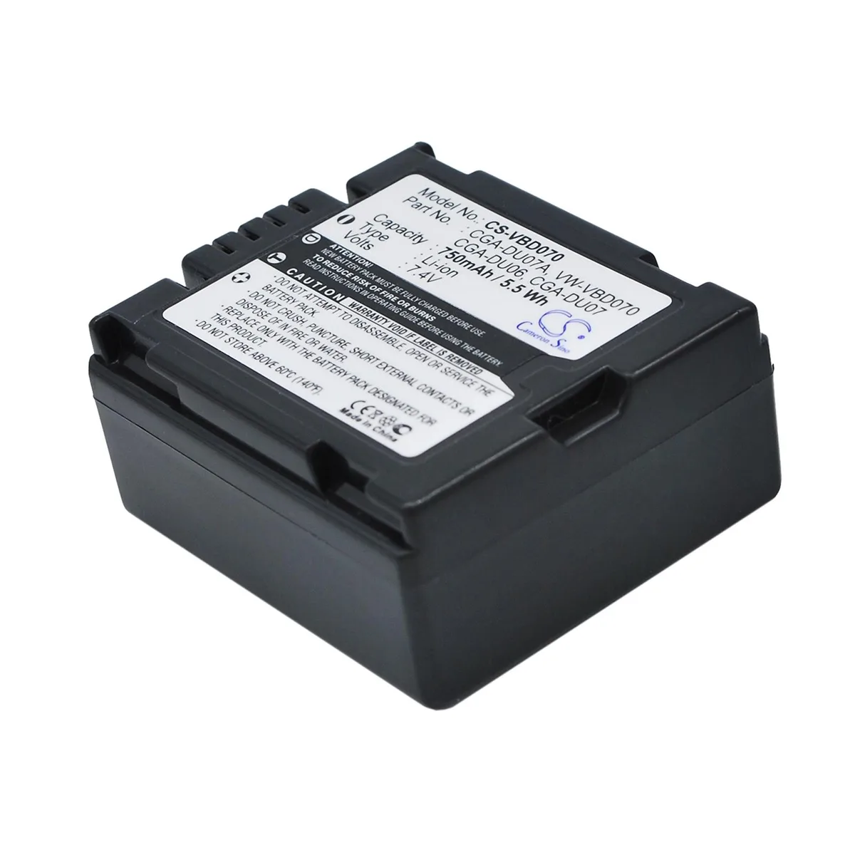 Cameron & Co Cameron & Co DS-CS-VBD070 camera battery Li-ion 0.75 Ah Dark Grey — product photo