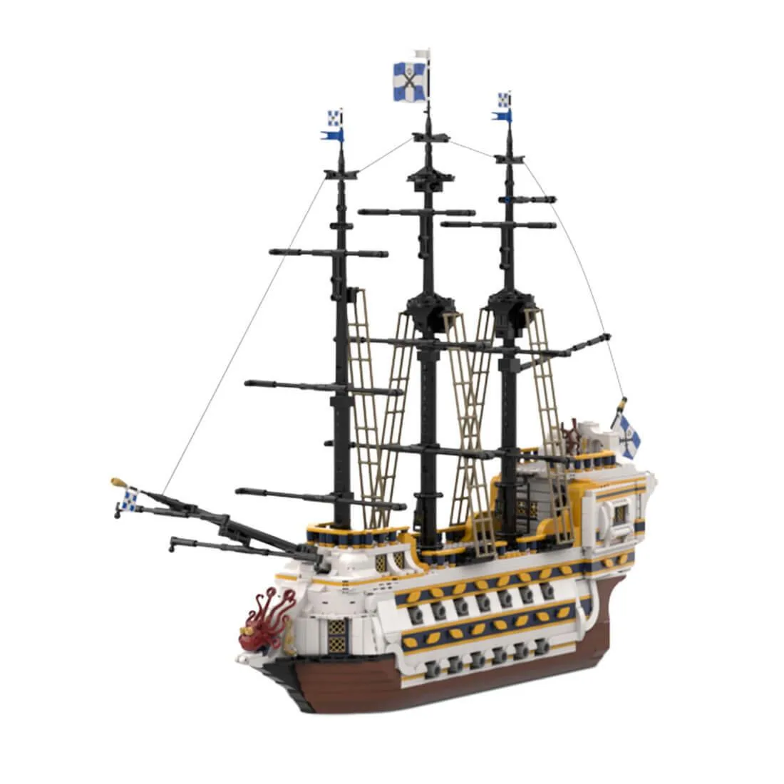 ZITIANYOUBUILD ZITIANYOUBUILD Custom MOC-160740 Pirate Battleship 3016PCS Educational Building Set — product photo