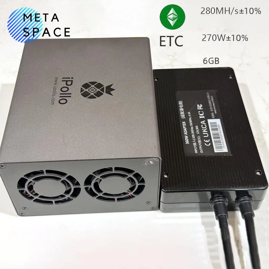 AFRNDK AFRNDK iPollo V1 Mini ETC Miner 280MH/s 240W Apollo v1 mini box mining hardware — product photo
