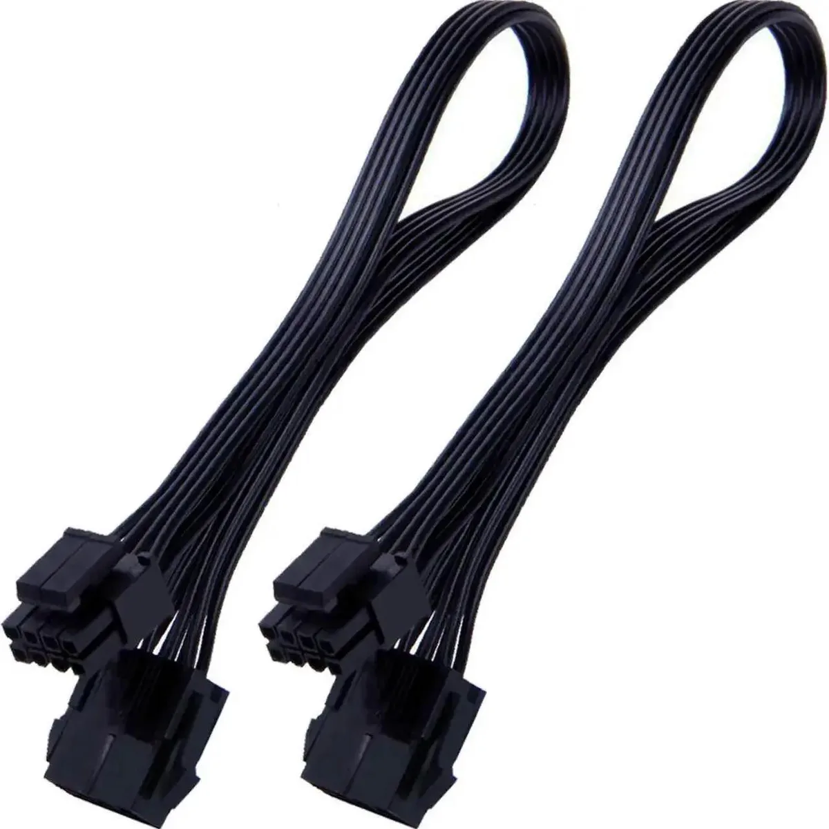SMUGDESK SMUGDESK ATX CPU 8 Pin Power Extension Cable 12 Inches 8 Pin Female to 8(4+4) Pin Male 2 Pack — product photo