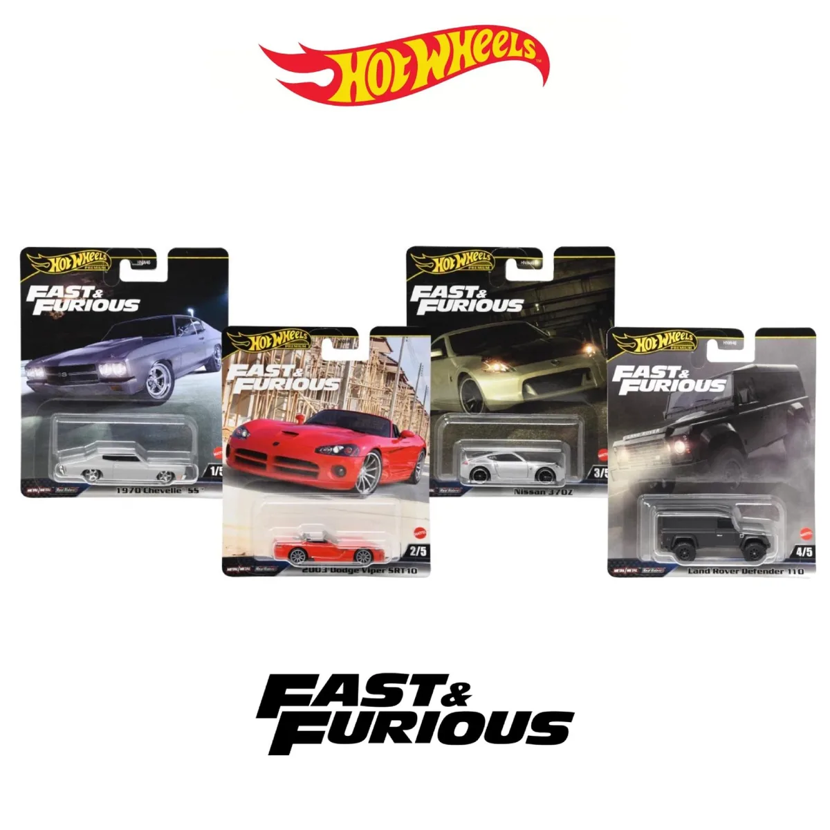 Mattel Mattel Hot Wheels Fast & Furious 1:64 Scale Mystery Assortment Set of 4 — product photo